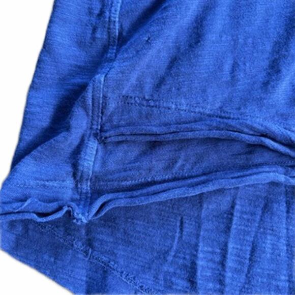 Wilt Raw Edge Asymmetrical Slub Tee Purple Indigo Women’s Size Small - Picture 5 of 7